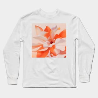 Petals of Orange and White Long Sleeve T-Shirt